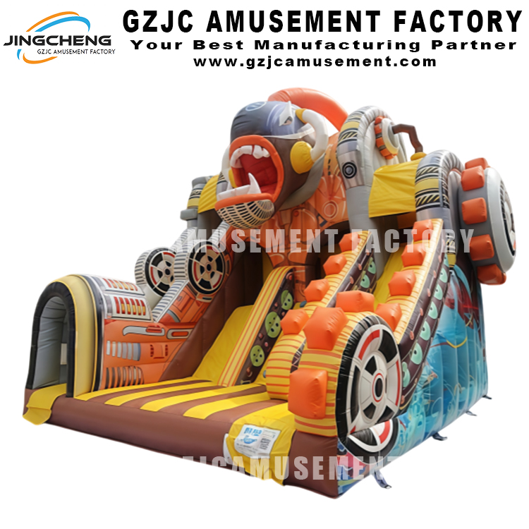 Ugly Fierce Piranha Fish Slide Inflatable Slide